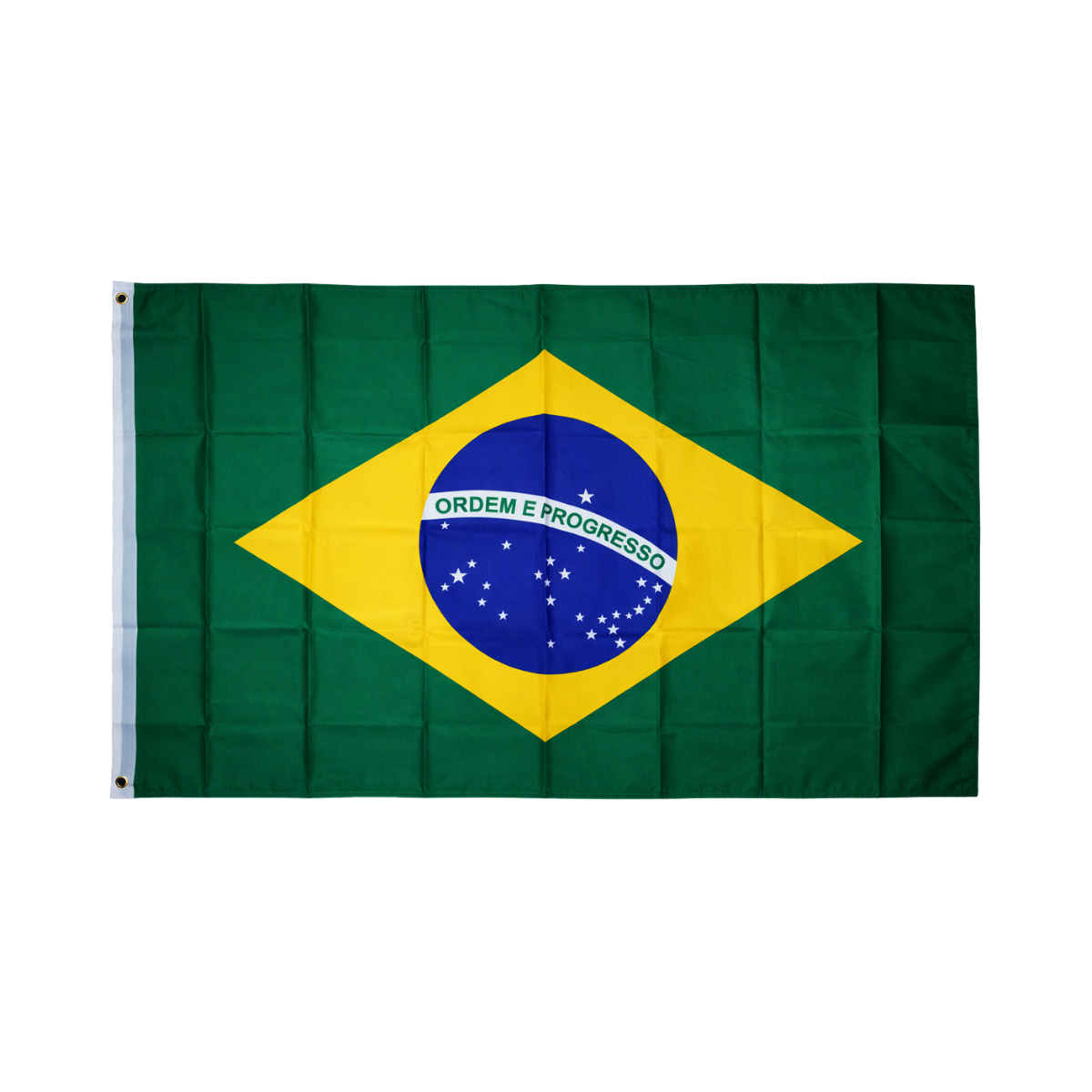 Bandeira Do Brasil 100% Silkado 90 X 150 Cm + Adesivo Brasil