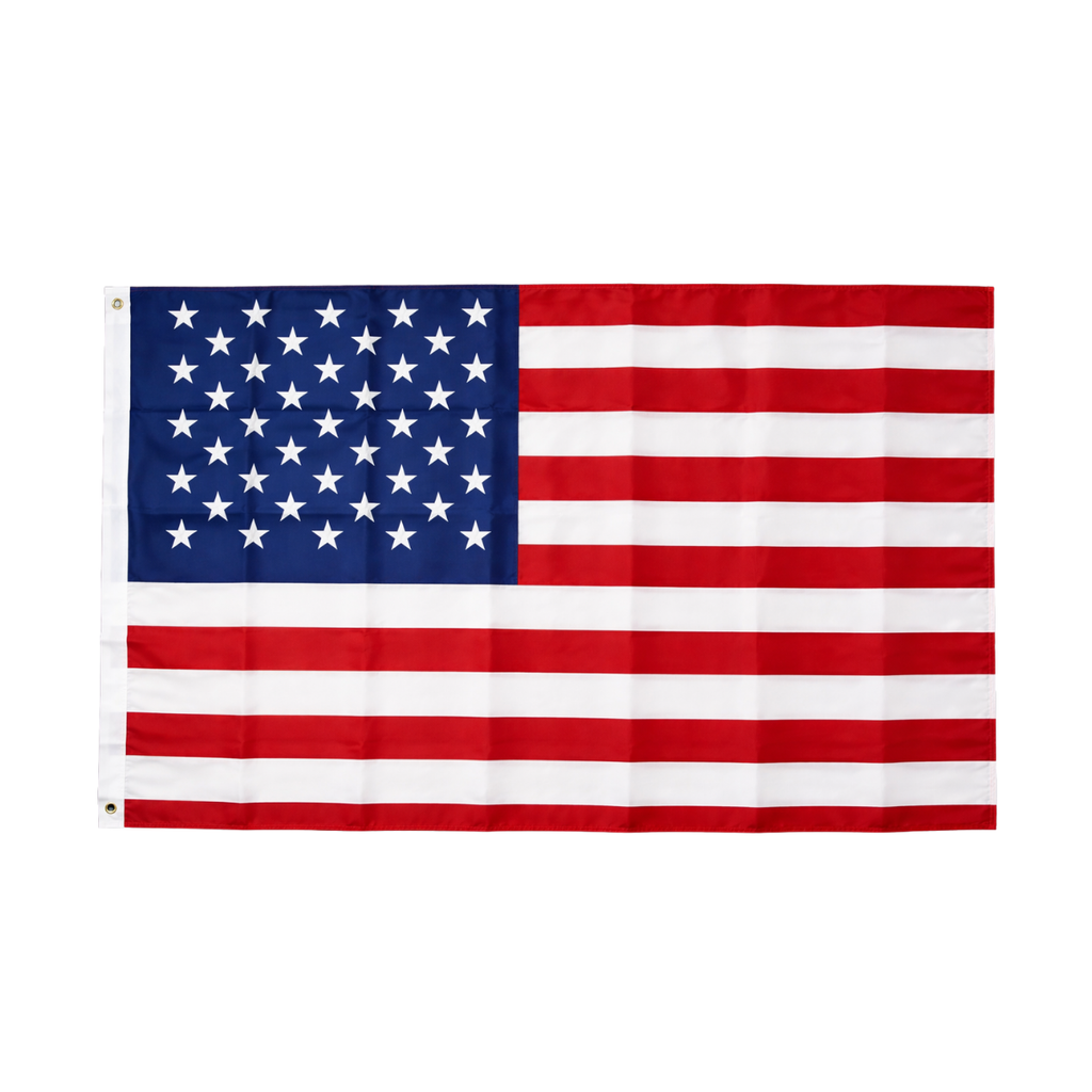 Bandeira Dos Usa 100% Silkado 90 X 150 Cm + Adesivo Usa
