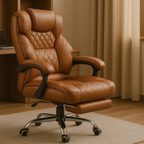 Cadeira de Escritório Modelo Executiva Presidente | Giratória e Reclinável