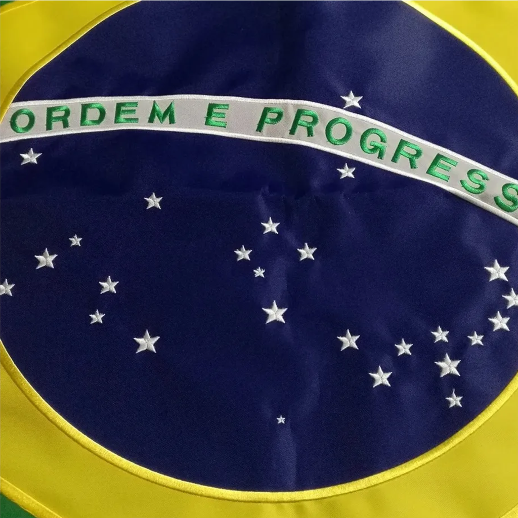 Bandeira do Brasil Bordada 90 x 150cm