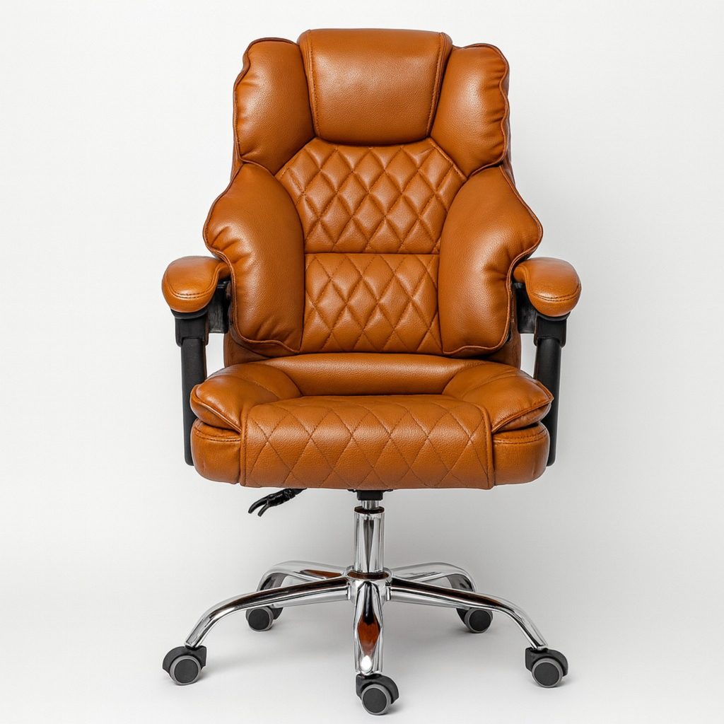 Cadeira de Escritório Modelo Executiva Presidente | Giratória e Reclinável