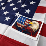 Bandeira Dos Usa 100% Silkado 90 X 150 Cm + Adesivo Usa