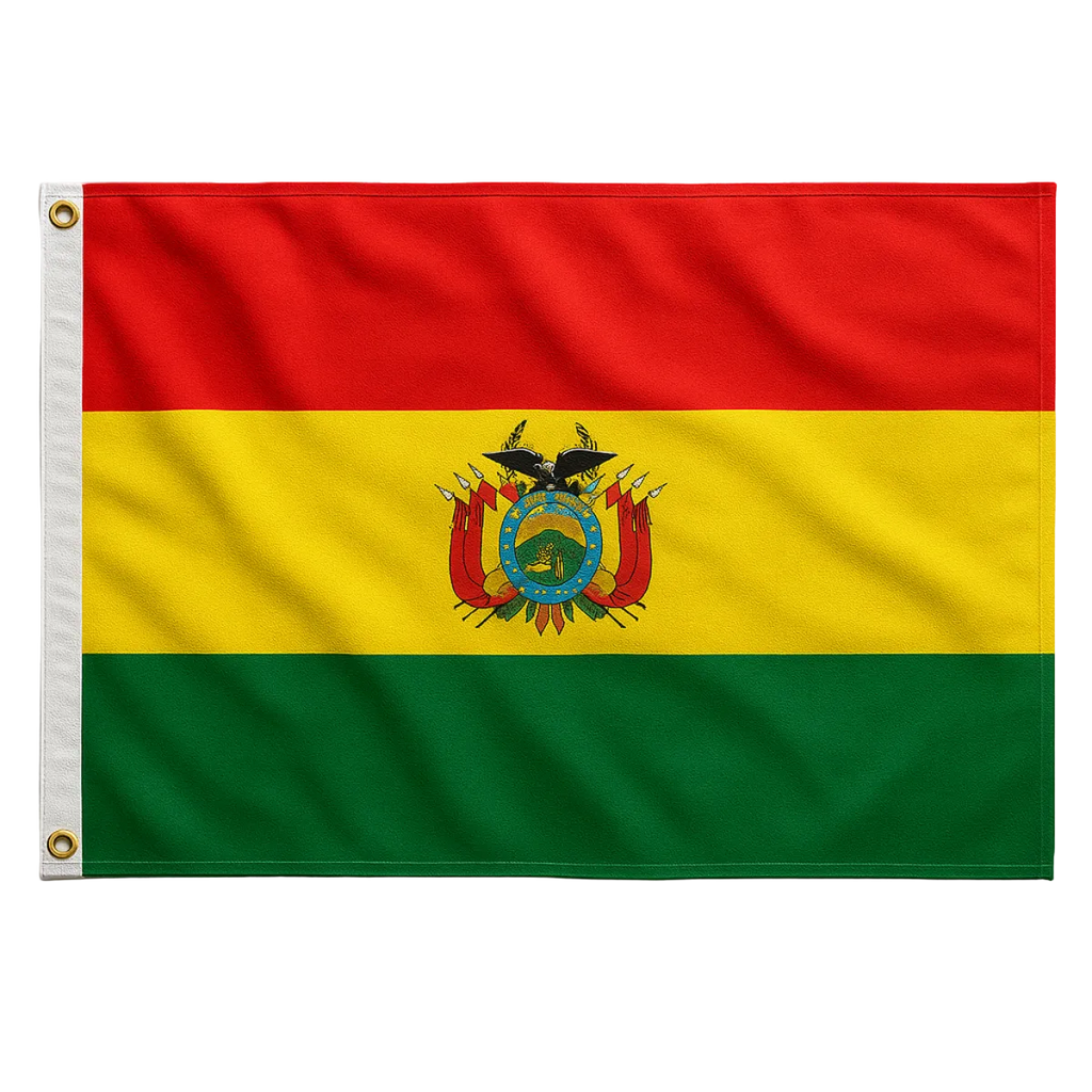 Bandeira da Bolivia 90 cm x 150 cm