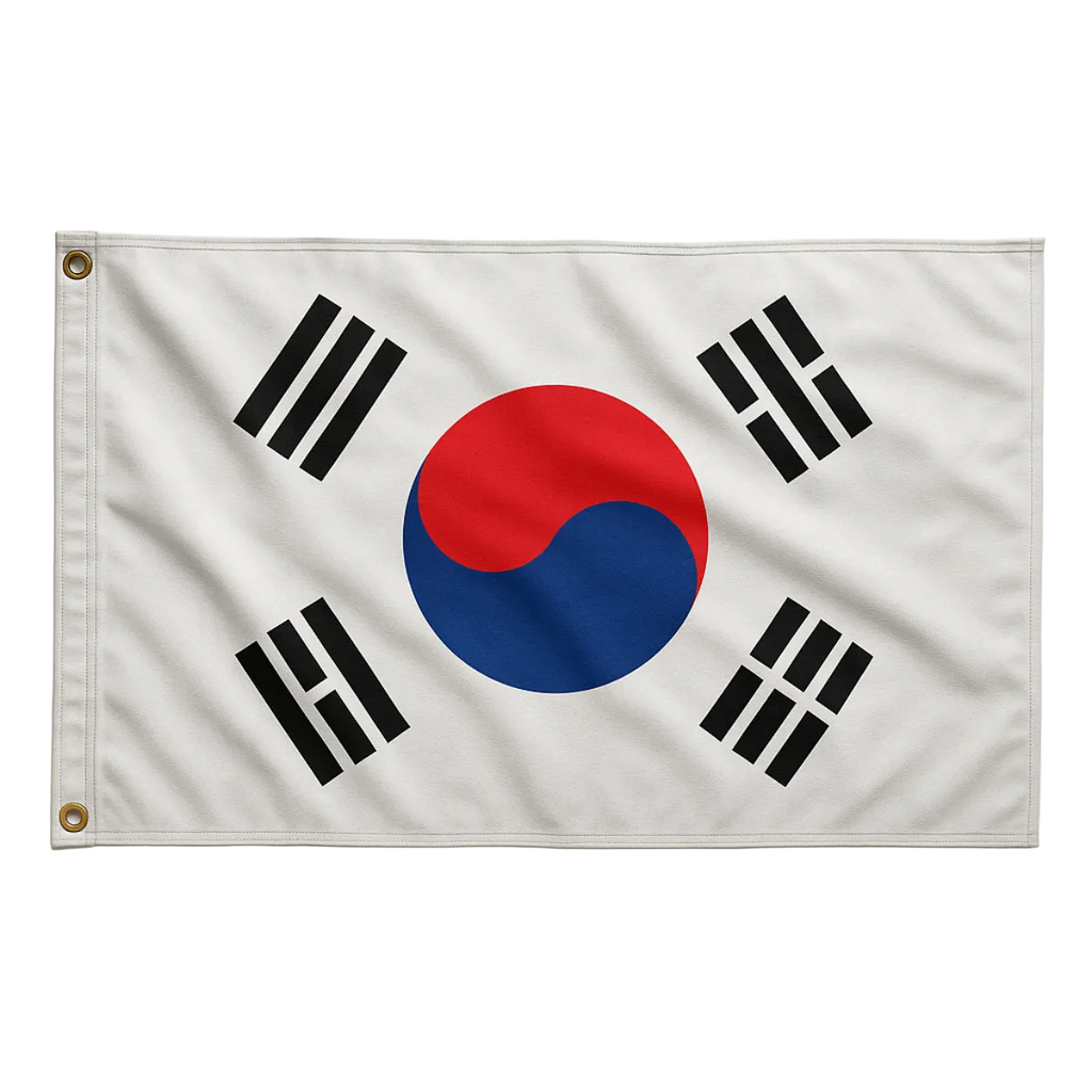 Bandeira do Coreia do Sul 90 cm x 150 cm