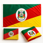 Bandeira do Rio Grande do Sul 90 x 150 cm + Adesivo de Brinde