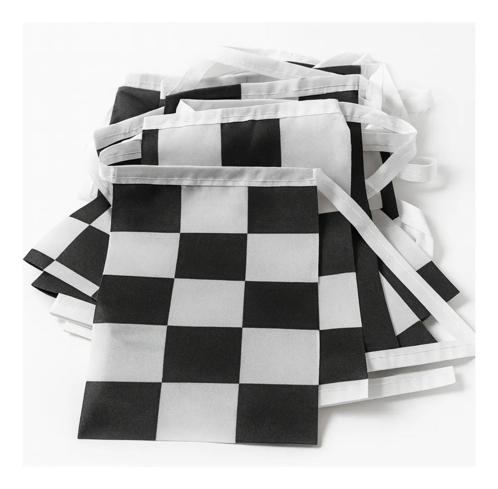 Varal Bandeiras Quadriculadas 10m C/30 21x14cm Envio Hj