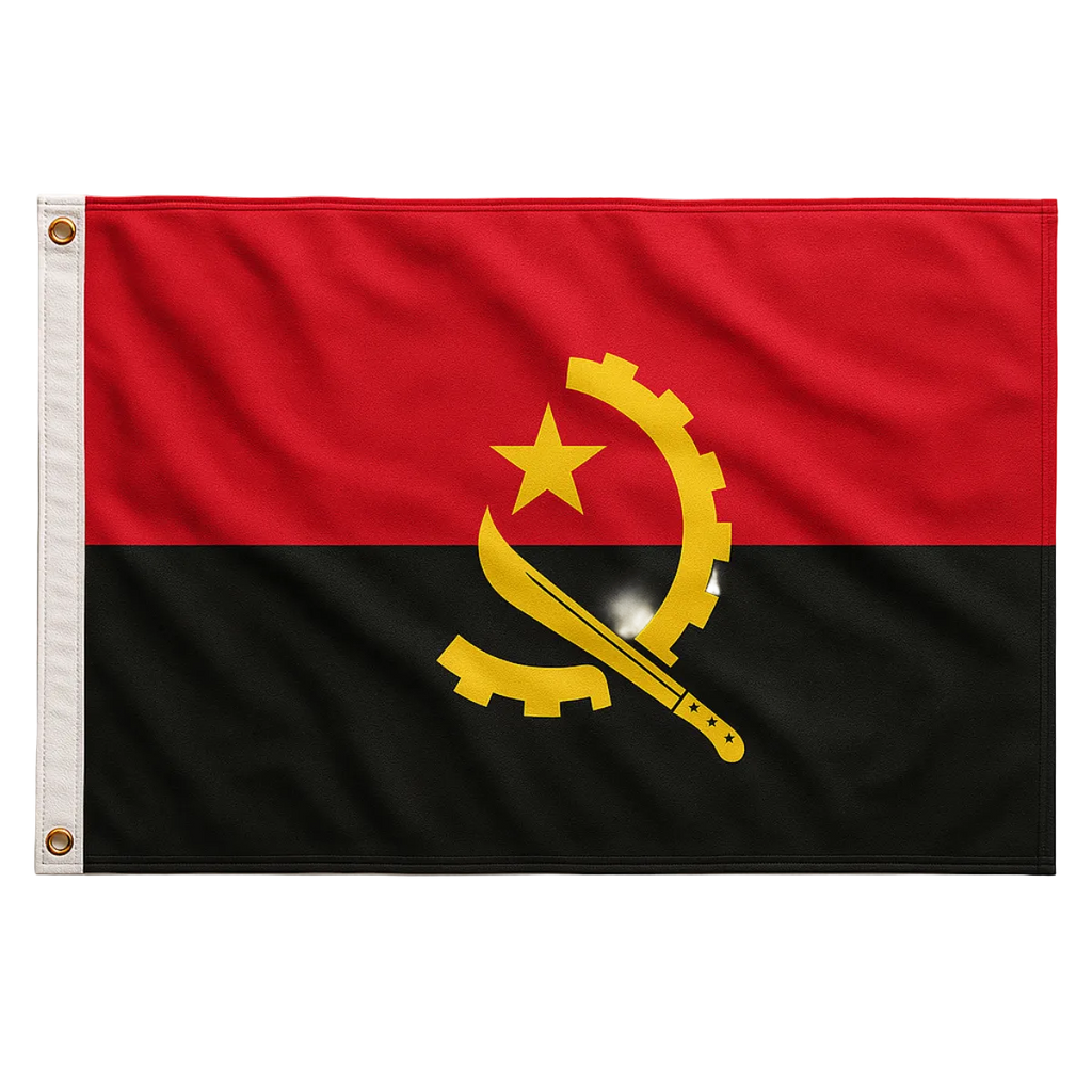 Bandeira da Angola 90 cm x 150 cm