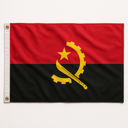 Bandeira da Angola 90 cm x 150 cm