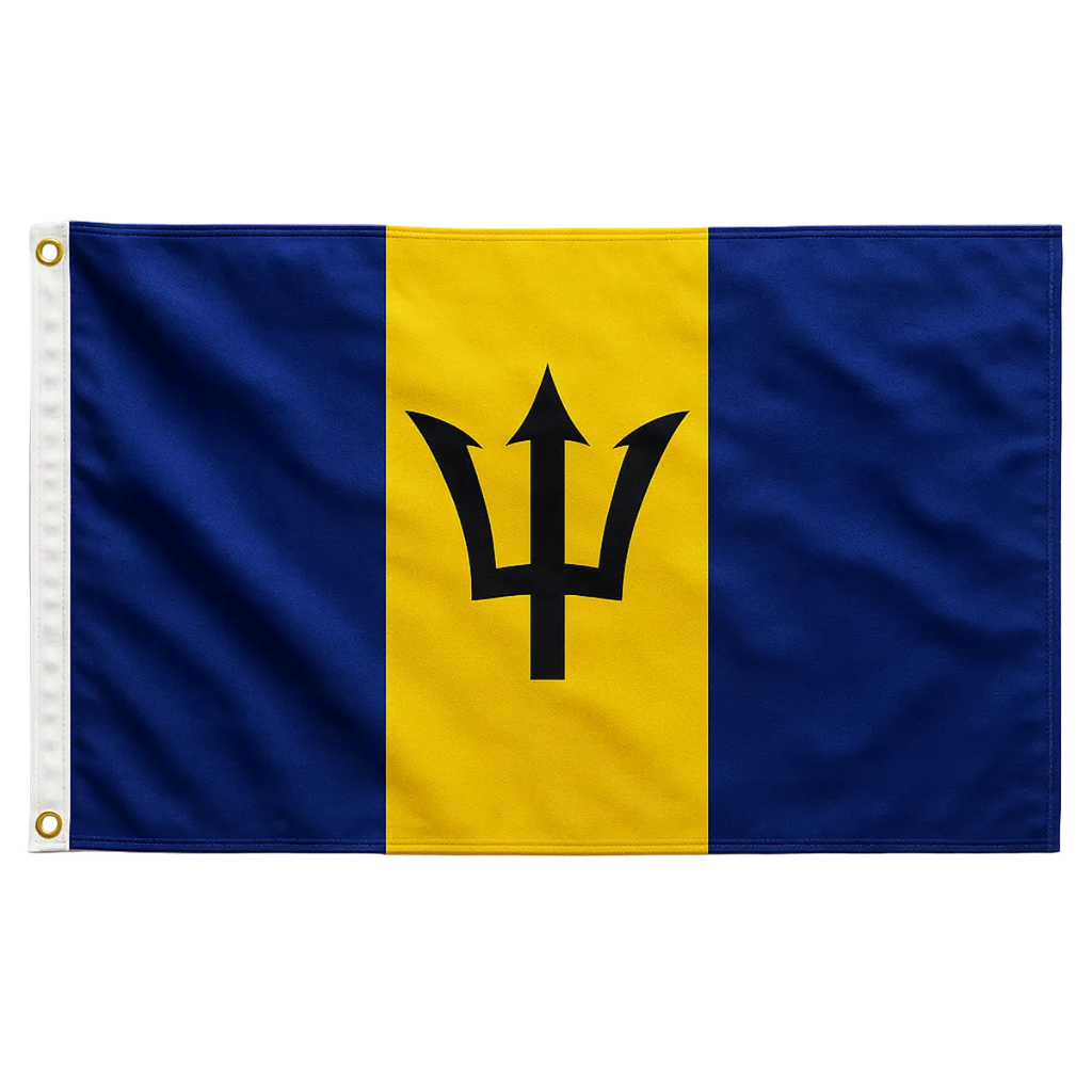 Bandeira de Barbados 90 cm x 150 cm