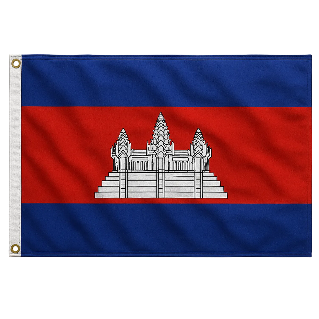 Bandeira de Camboja 90 cm x 150 cm
