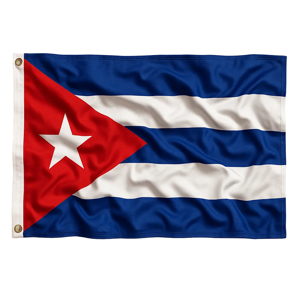 Bandeira de Cuba 90 cm x 60 cm