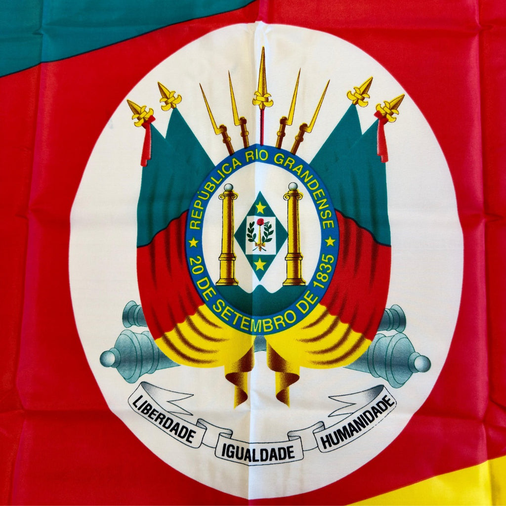 Bandeira do Rio Grande do Sul 90 x 150 cm + Adesivo de Brinde