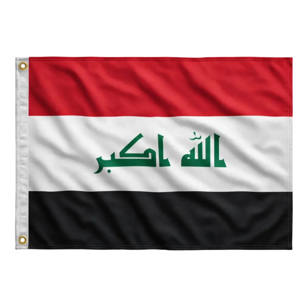 Bandeira do Iraque 90 cm x 150 cm