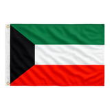 Bandeira de Kwait 90 cm x 150 cm