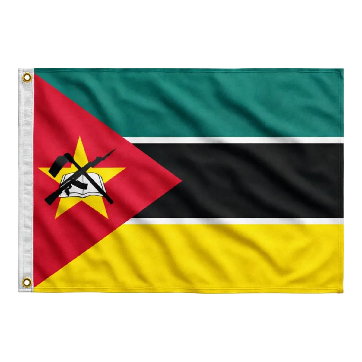 Bandeira do Maçambique 90 cm x 150 cm