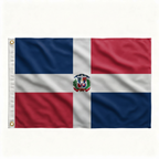 Bandeira Republica Dominicana 90 cm x 150 cm