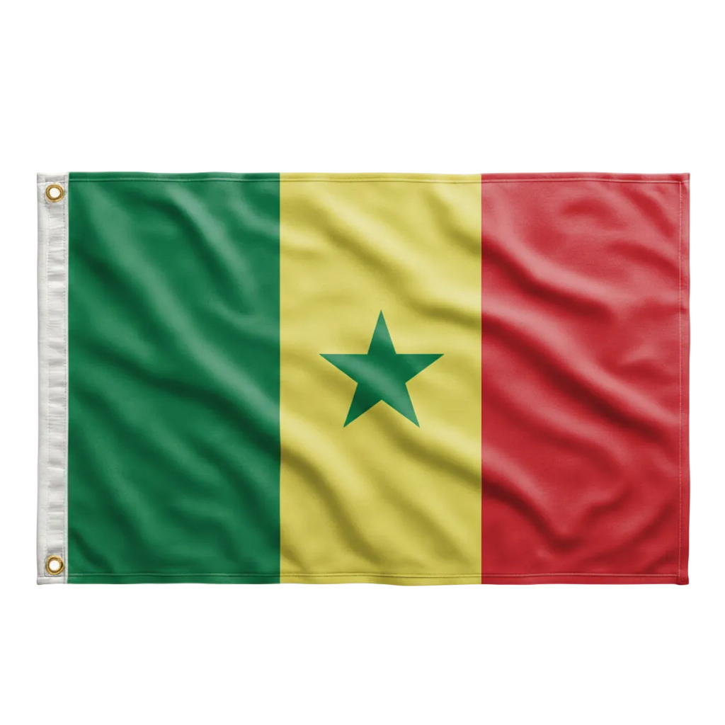 Bandeira Senegal 90 cm x 150 cm